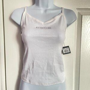 white bebe camisole